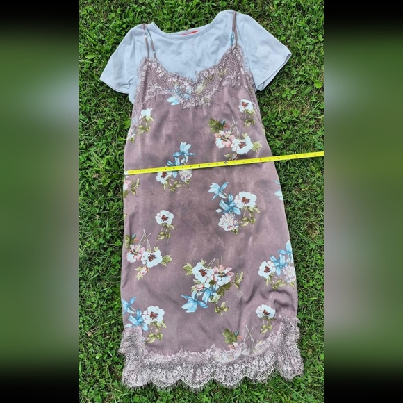 Chelsea & Violet Slip Shirt Shift Two Piece Dress - Medium - Picture 3 of 6